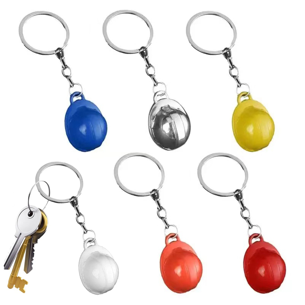 Heavy Equipment Keychain - LLavero de casco creativo, Mini llavero
