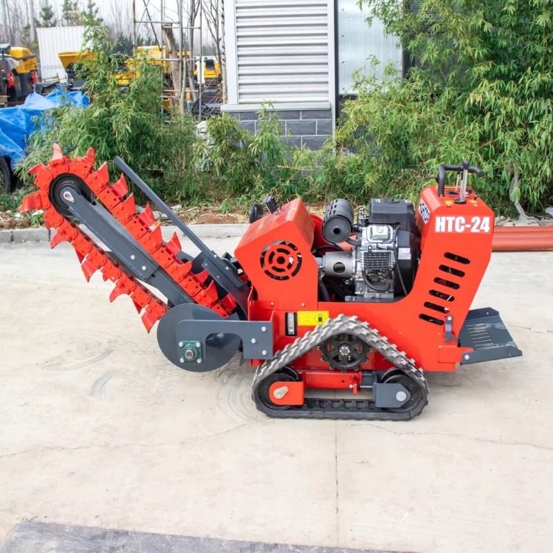 Trencher Machine Small - Zanjadora de orugas de goma, máquina