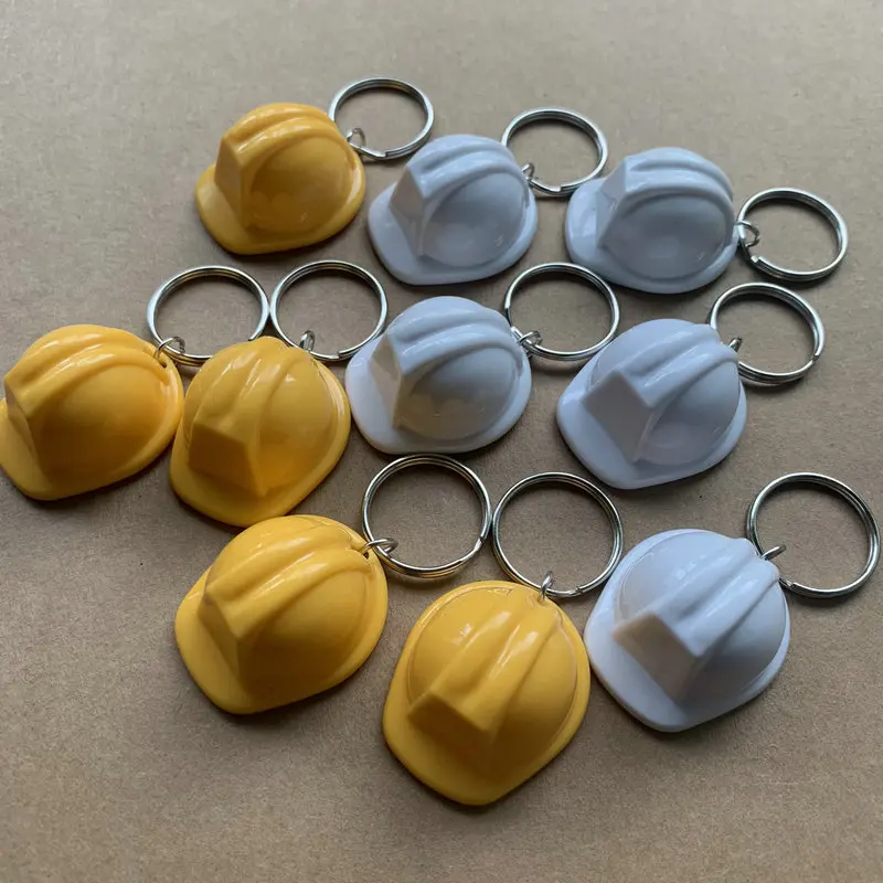Heavy Equipment Keychain - LLavero de casco de seguridad 3D,
