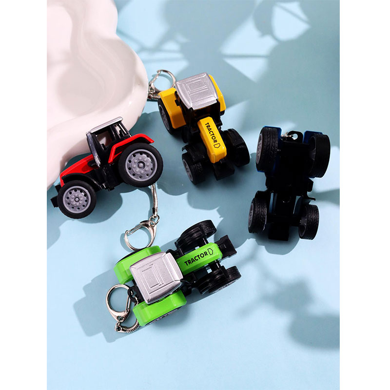 Heavy Equipment Key Ring - LLavero de Tractor de resina colorido