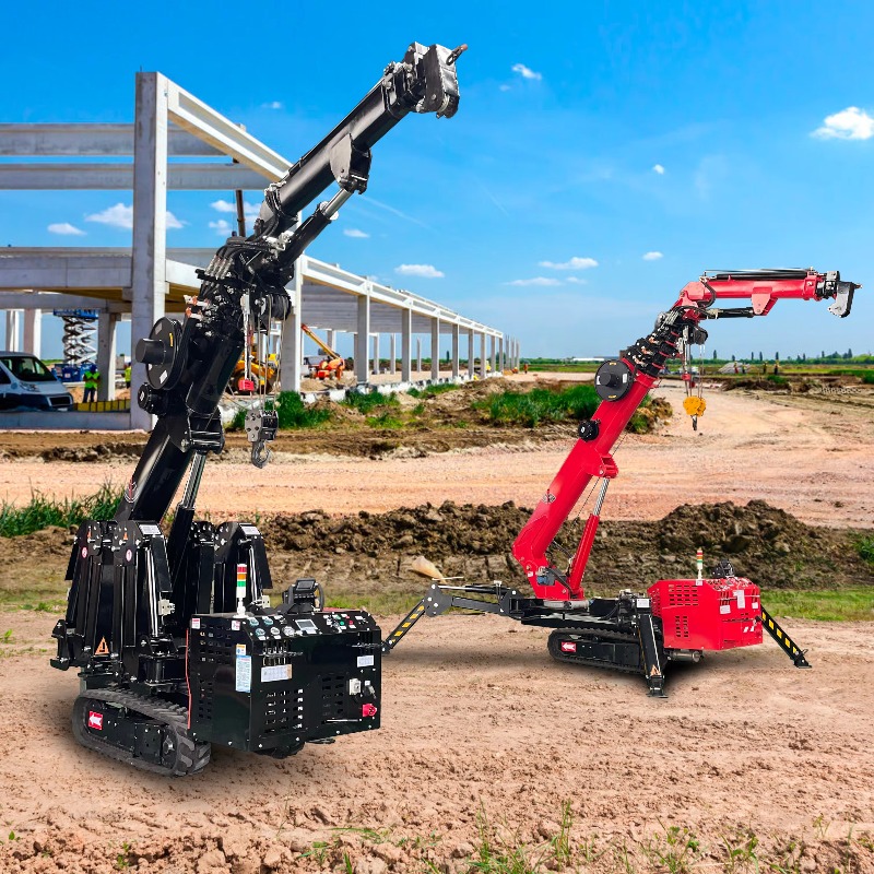 Heavy Equipment Crane - Mini Grúa Araña Compacta, Hidráulica, con