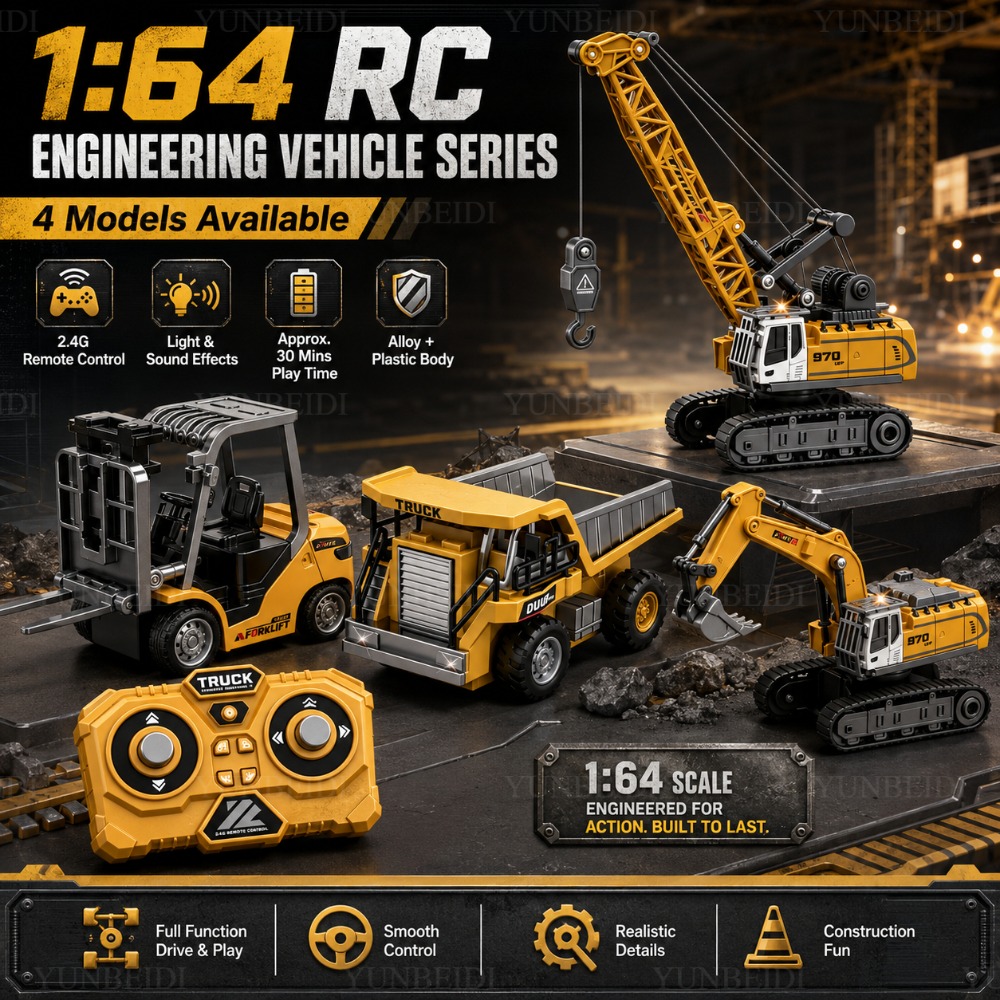 Heavy Equipment Crane - Mini coche de aleación con control