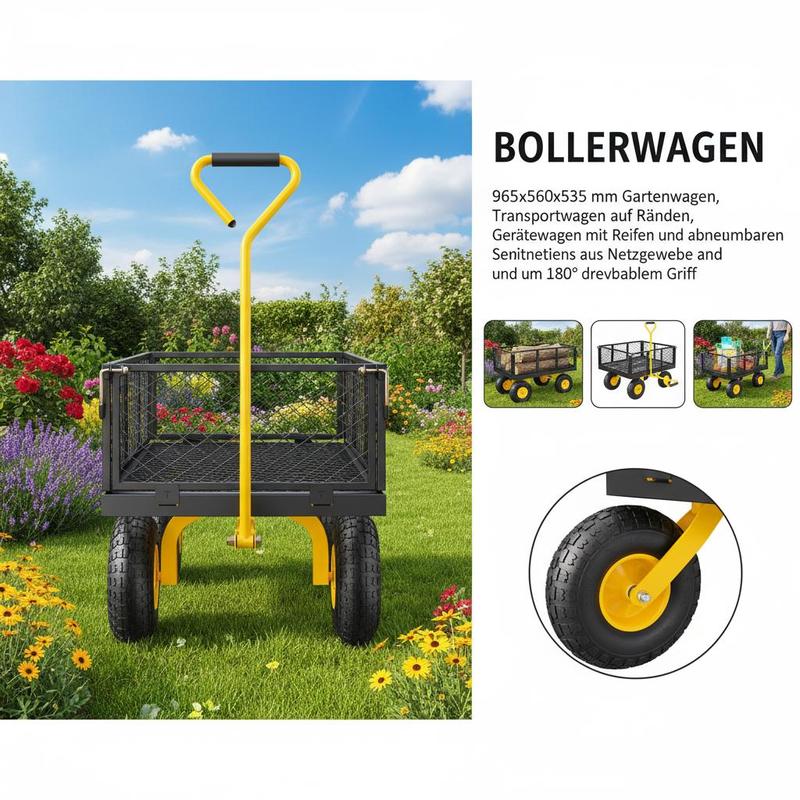 Carretilla de Jardín de Acero  - Heavy Equipment Yard reseña y precio