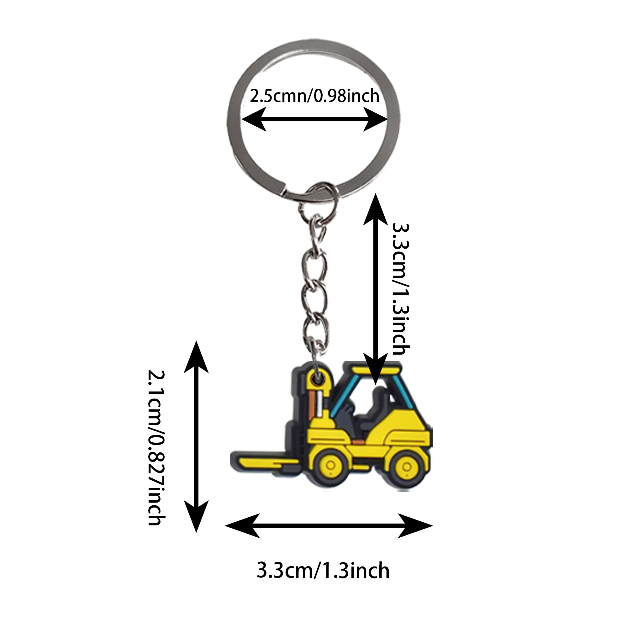 1 Uds llavero de dibujos anima - Heavy Equipment Key Ring reseña y precio