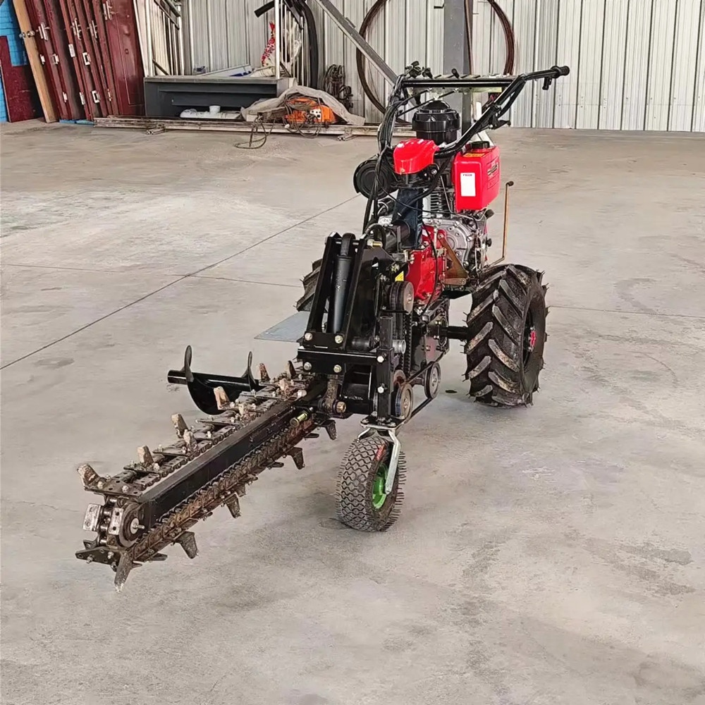 Máquina de zócalo de zanjas a  - Trencher Machine Small reseña y precio