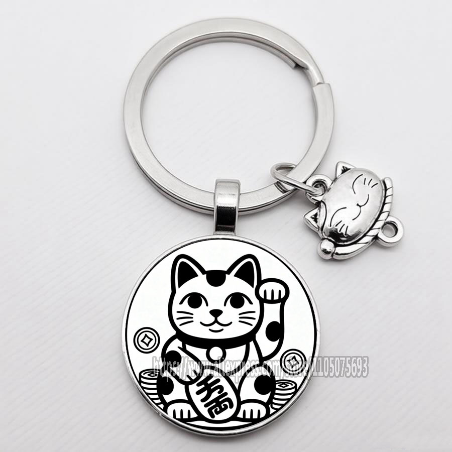 Llavero de Gato de la Suerte d - Heavy Equipment Keychain reseña y precio