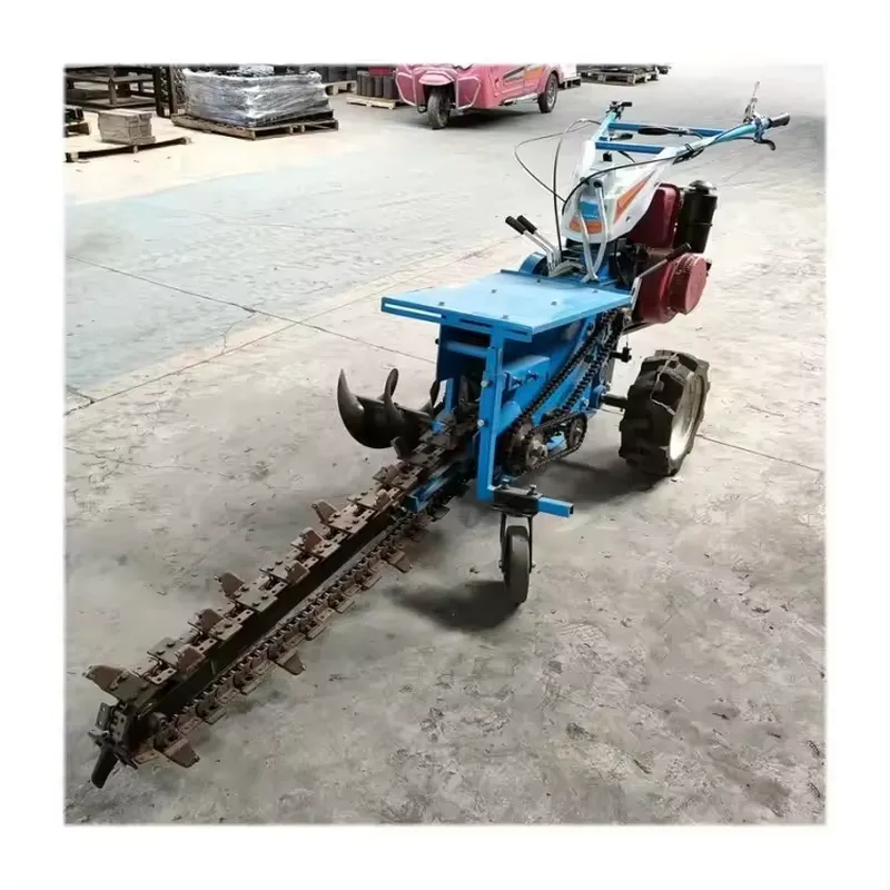 Miniexcavadora de cadena doble - Trencher Machine Small reseña y precio