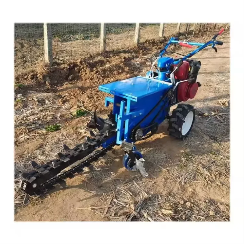 Miniexcavadora de cadena doble - Trencher Machine Small reseña y precio