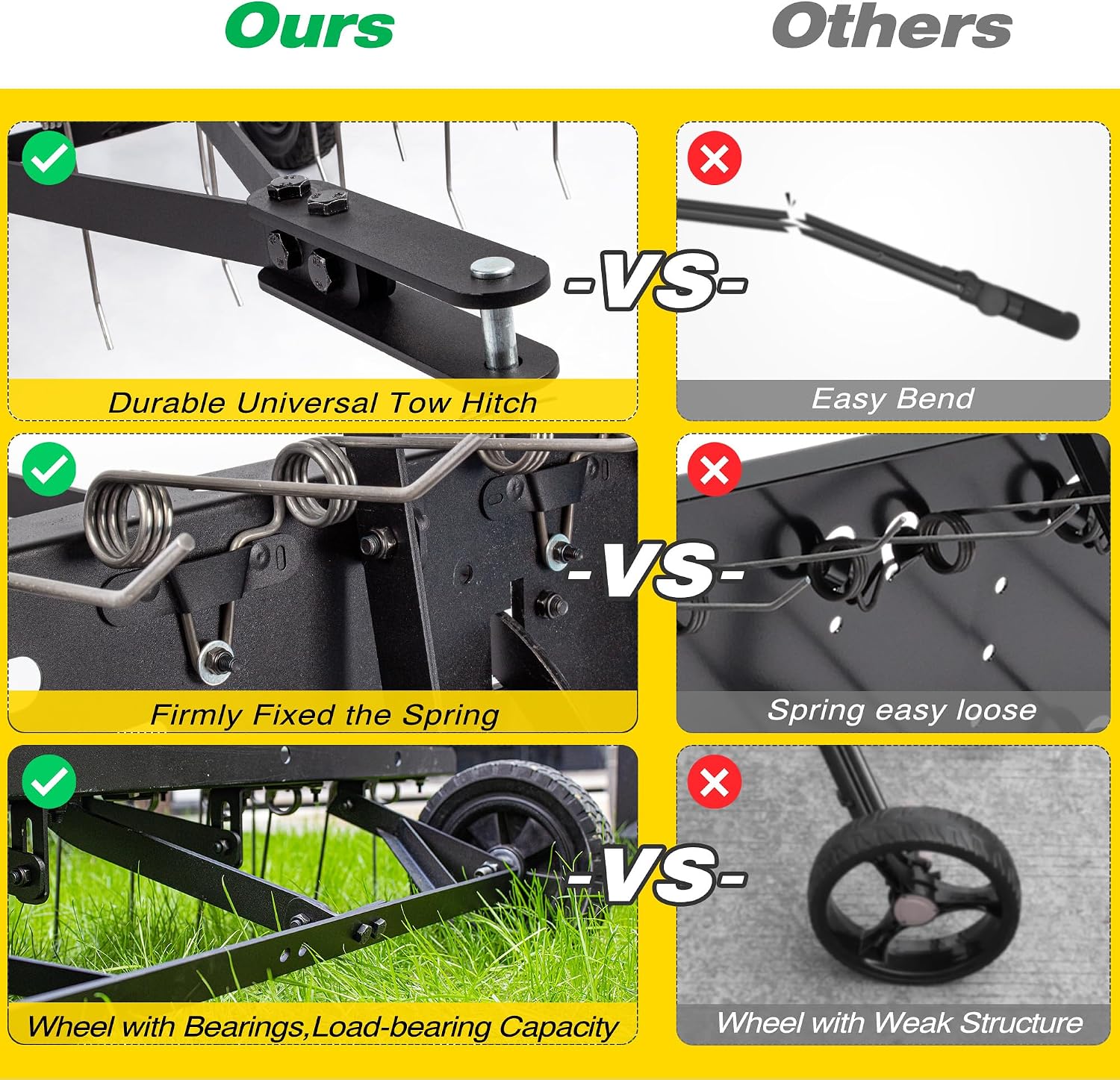 Rastrillo Desbrozador de Céspe - Heavy Equipment Attachments reseña y precio