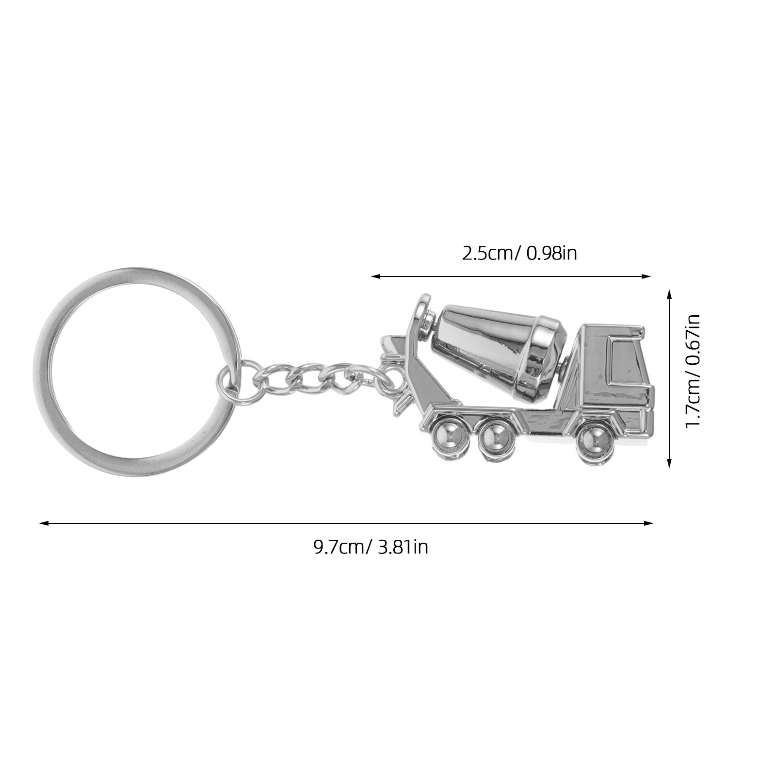 Llavero de camión mezclador de - Heavy Equipment Keychain reseña y precio