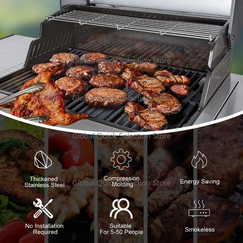 Parrilla de Gas para Barbacoa  - Heavy Equipment Business reseña y precio