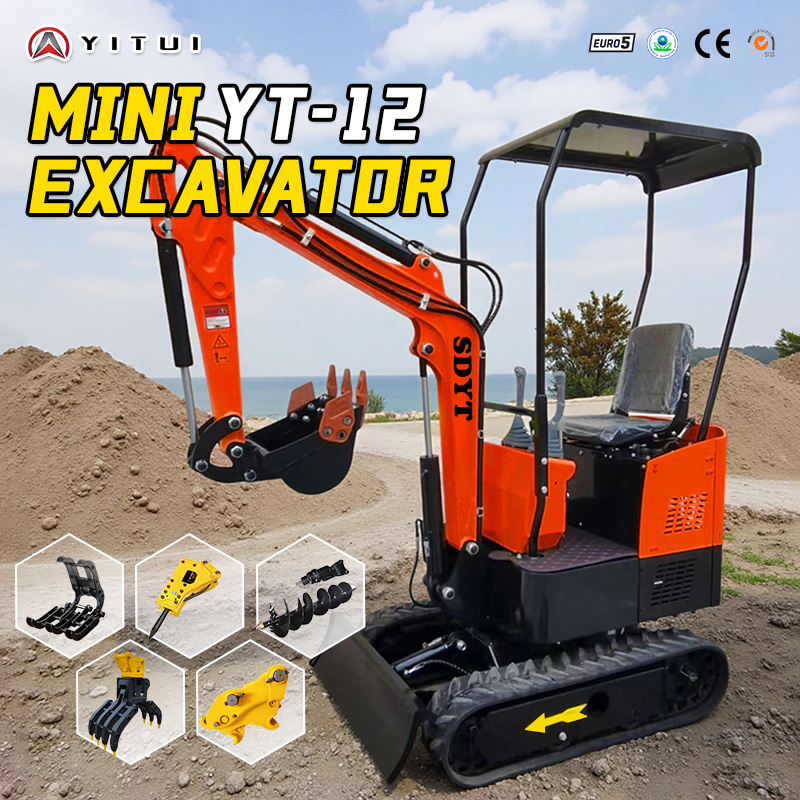 Excavadora de orugas hidráulic - Trencher Machine Small reseña y precio